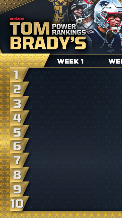 Tom Brady power rankings 🔥