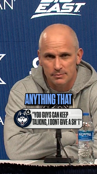 Dan Hurley was interrupted while opening his press conference after UConn's win over Xavier 