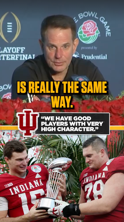 Curt CignCignetti takes a moment to talk about the quality of players he has on his team 🙌