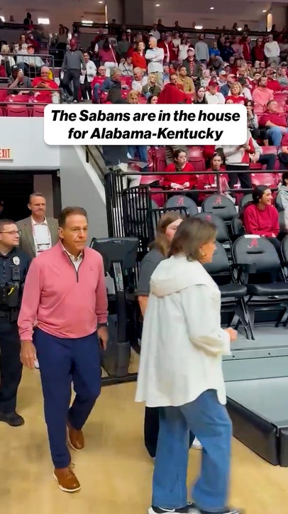 The Sabans are in the house for the Tide 👏