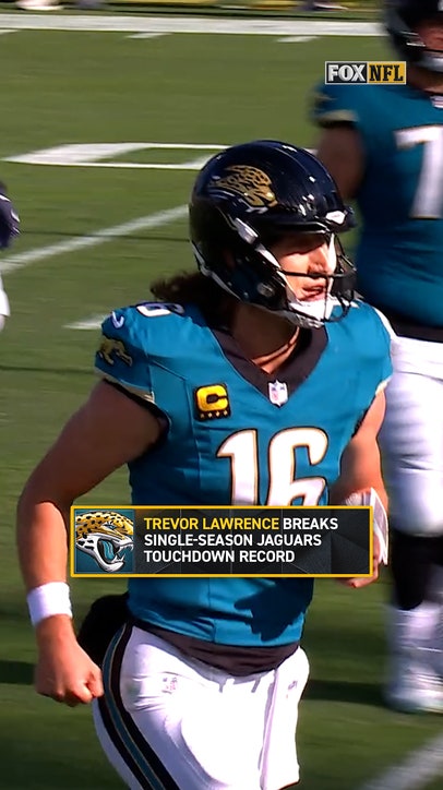 Trevor Lawrence's 38th TD of the year is the most in a single-season in Jags history! 🙌