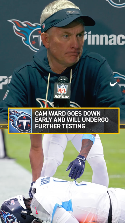 Coach McCoy reacts to Cam Ward’s early injury 🙏