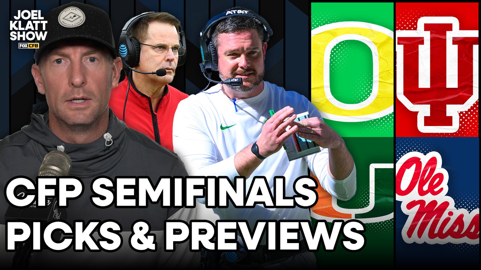 CFP Semifinal Picks: Indiana-Oregon & Miami-Ole Miss + Penn State & Michigan Transfer Portal News
