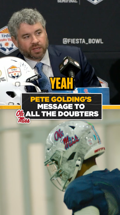 Pete Golding keeps it real 🗣️💯