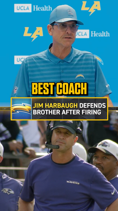 Jim Harbaugh supports his brother John and says he's one of the best coaches of all time 