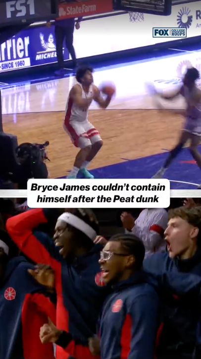 A proper reaction from Bryce James 🔥 