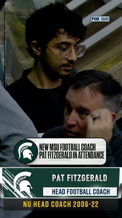 New Michigan State HC Pat Fitzgerald is in attendance 🏈