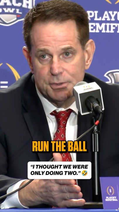 Curt Cignetti got a bit carried away with his 'two' keys to win the Peach Bowl 😅