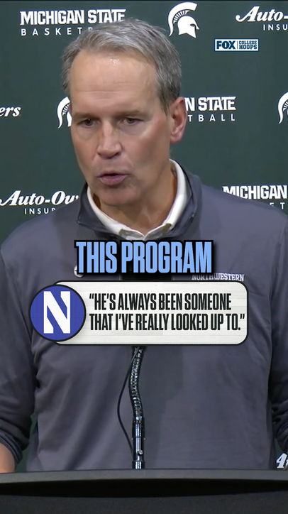 Northwestern HC Chris Collins had nothing but great things to say about Tom Izzo and Michigan State ❤️ 