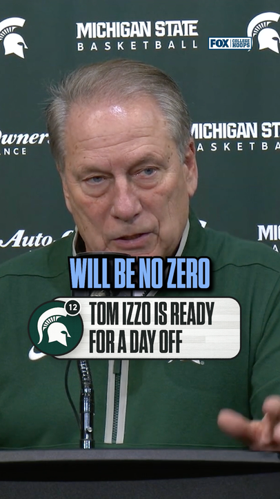 Tom Izzo is ready for a day off 😂