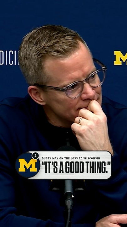 Dusty May admits the loss to Wisconsin is a good learning step for Michigan 