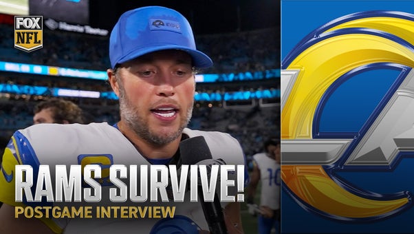 'Total team effort' 🤝 Matthew Stafford credits Rams' teammates for late comeback win over Panthers | NFL on FOX