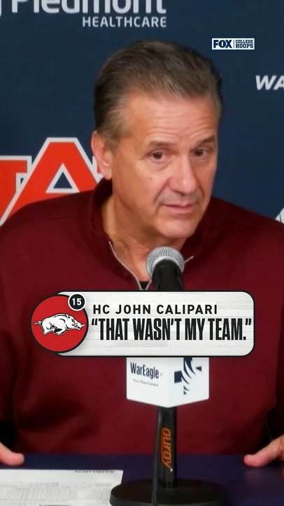 Arkansas HC John Calipari loss to Auburn 🗣️