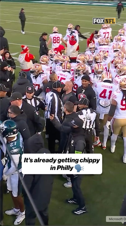 Always a little chippy when these teams play 😬