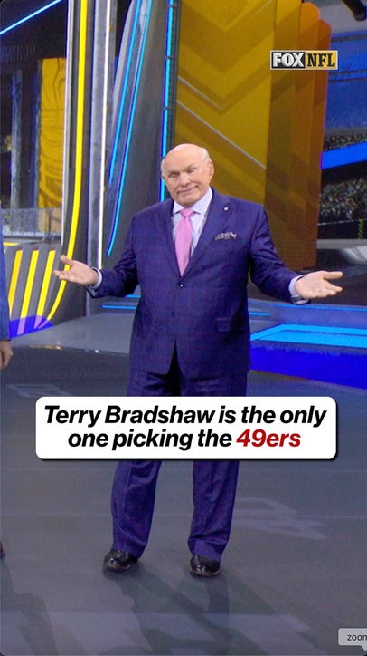 Terry Bradshaw is the ONLY ONE picking 49ers over the Eagles 👀