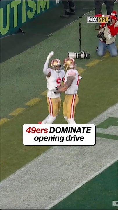 49ers take early 7-0 lead vs. Eagles 👀
