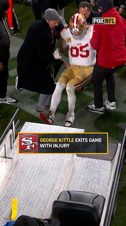 49ers' George Kittle is carted off the field 💔