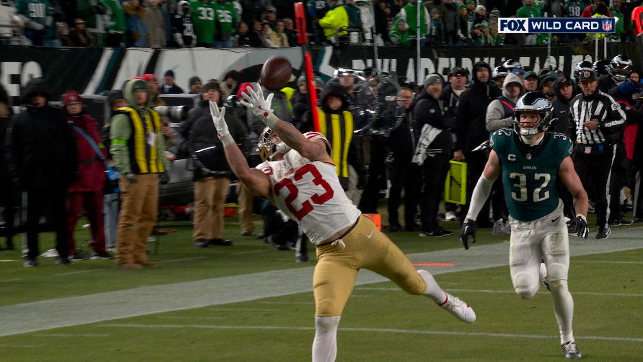Jauan Jennings finds Christian McCaffrey for 29-yard TRICK-PLAY TD, giving 49ers lead over Eagles | NFL Highlights