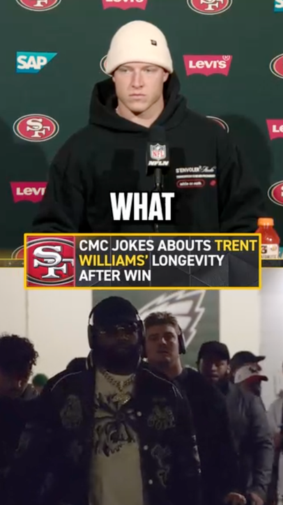 Christian McCaffrey jokes about Trent Williams’ longevity following win 