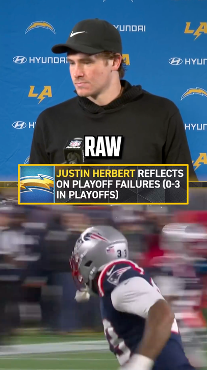 Justin Herbert addressed his lack of playoff success, falling to 0-3 in the playoffs