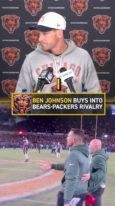 Ben Johnson is FIRED UP about the Bears Packers rivalry