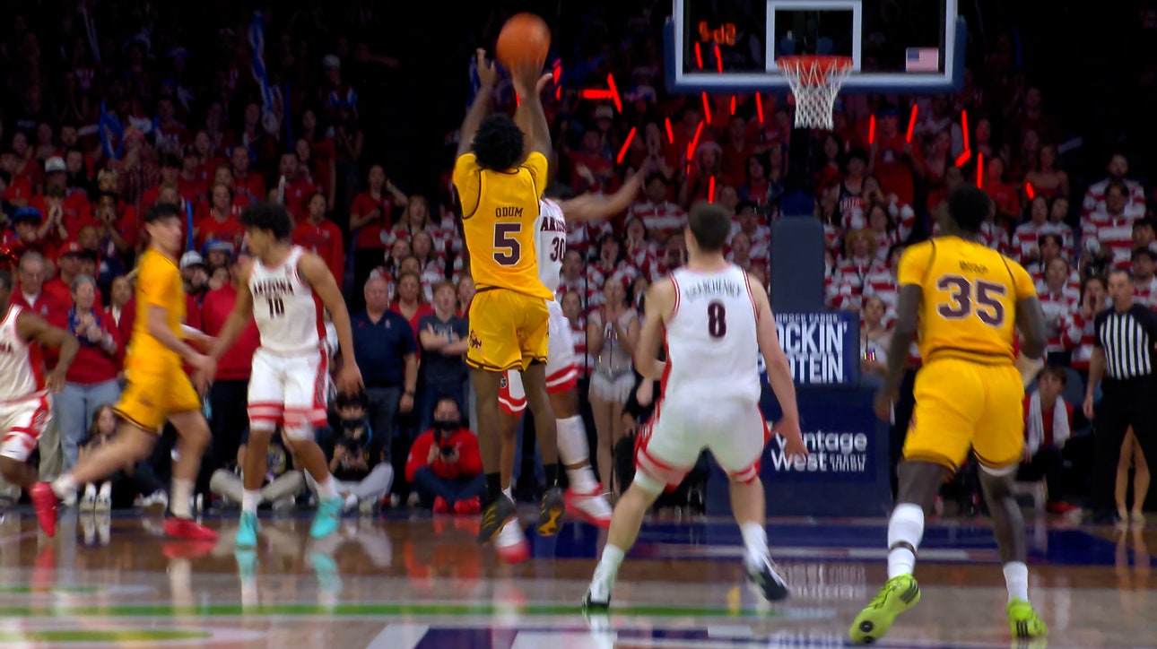 Arizona State's Moe Odum drills DEEP 3 and draws foul for 4-point play vs. Arizona