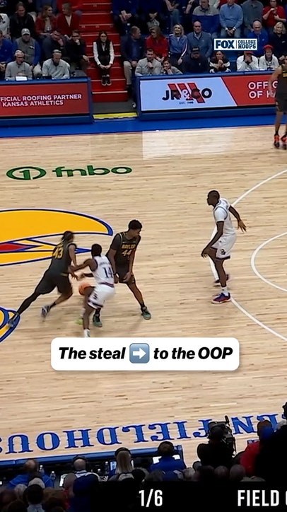 This steal and slam LIT UP Allen Fieldhouse 🔥 