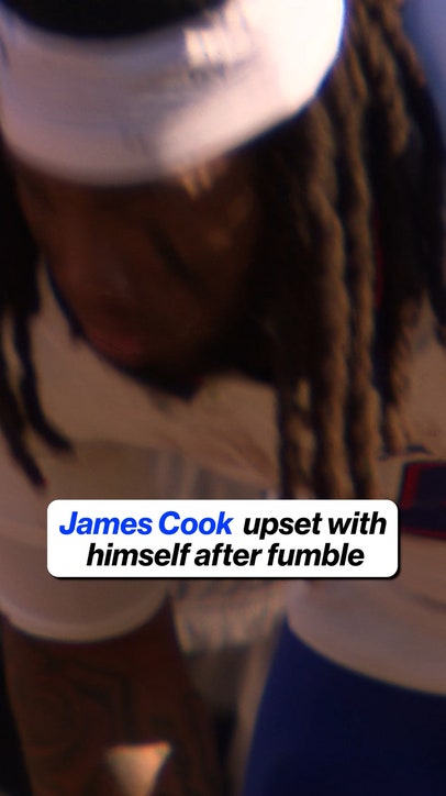 James Cook visibly upset after fumble 😡