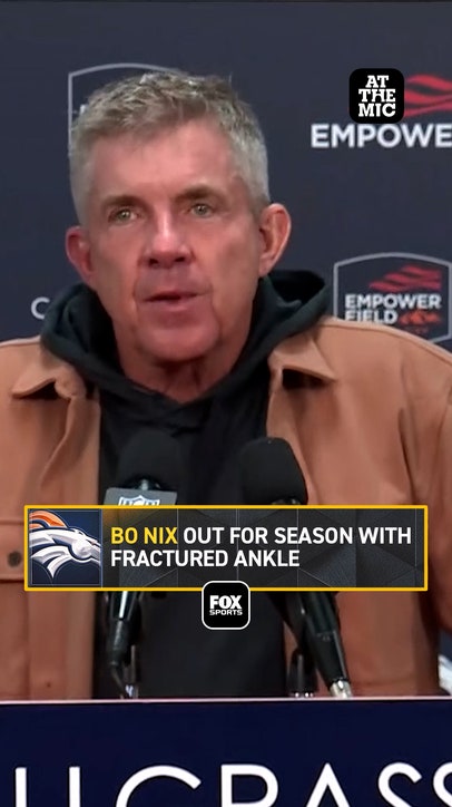 Sean Payton shares Bo Nix is OUT for Postseason with Broken Ankle 🚨