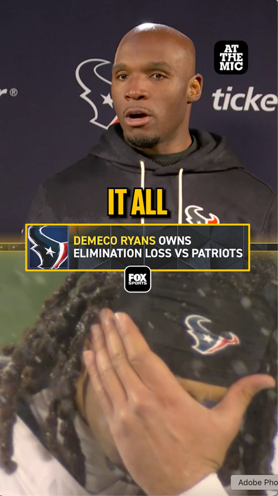 Texans' DeMeco Ryans takes full ownership after loss vs. Patriots