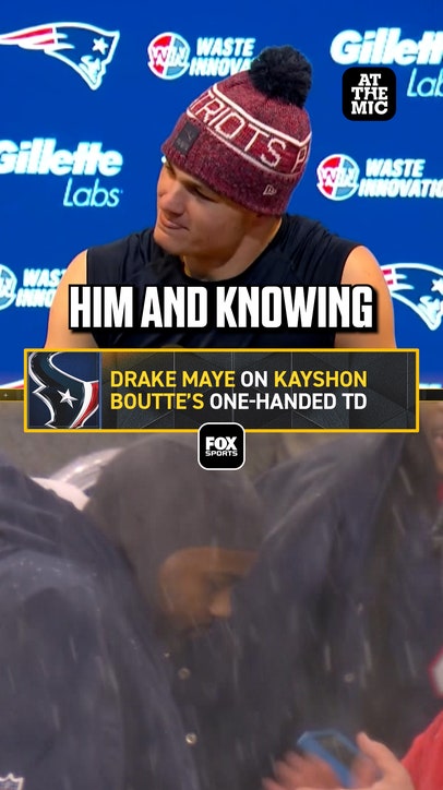 Drake Maye on Kayshon Boutte's one-handed TD 