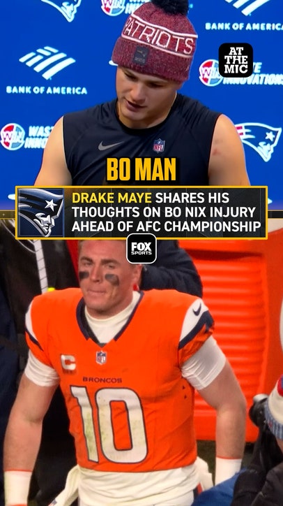 Drake Maye sent prayers for Bo Nix after injury 🤝