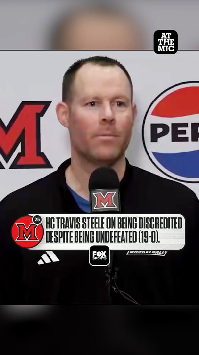 Travis Steele on Miami (OH) being discredited despite being undefeated 👀