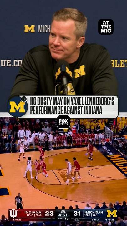 Michigan HC Dusty May on Yaxel Lendeborg's game vs. Indiana 🗣️