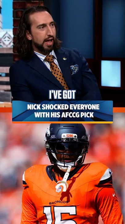 Even Nick Wright is shocked by who he's picking to win the AFC Championship 🤯