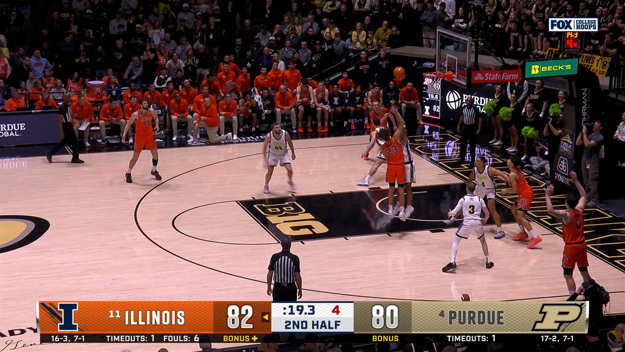 Keaton Wagler’s late basket caps off 46-POINT performance in Illinois' win over Purdue