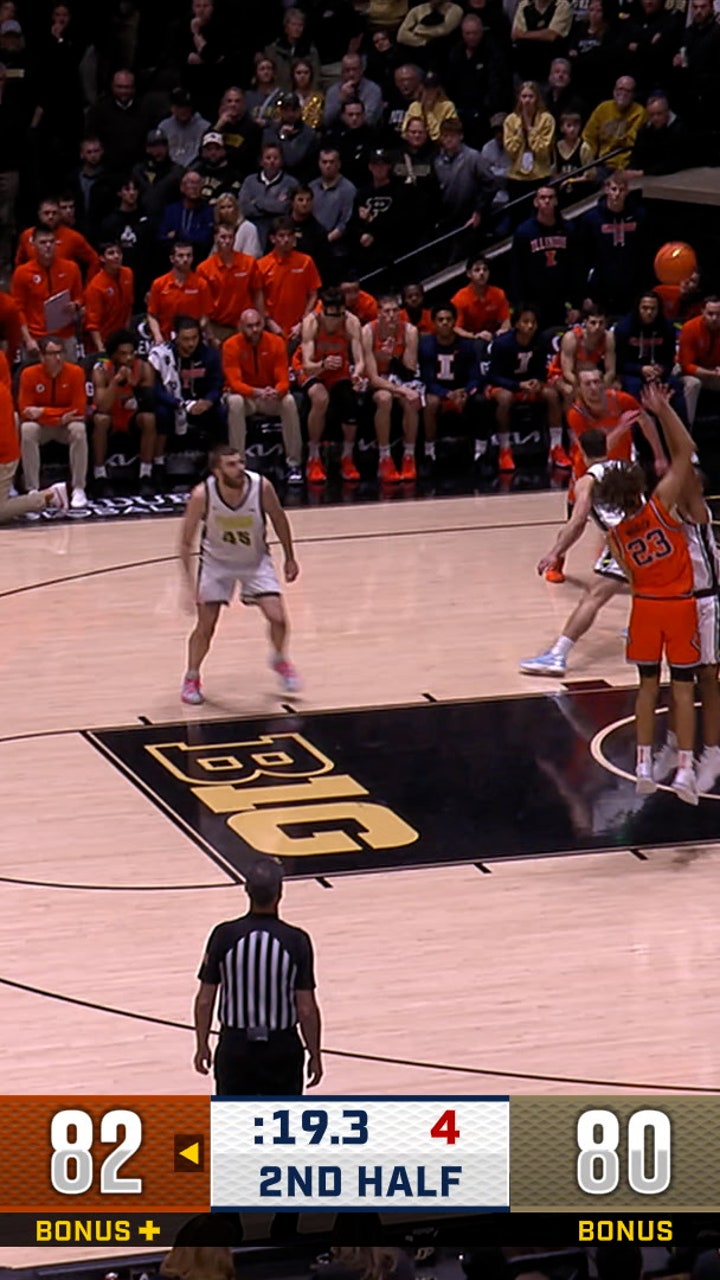 Keaton Wagler’s late basket caps off 46-POINT performance in Illinois' win over Purdue