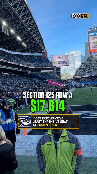 Views from the most expensive and least expensive seats at the NFC Championship 👀💰