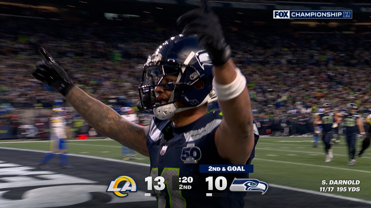 Sam Darnold finds Jaxon Smith-Njigba for a 14-yard TD to give Seahawks the lead over Rams | NFL Highlights