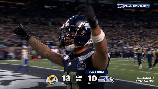Sam Darnold finds Jaxon Smith-Njigba for a 14-yard TD to give Seahawks the lead over Rams | NFL Highlights