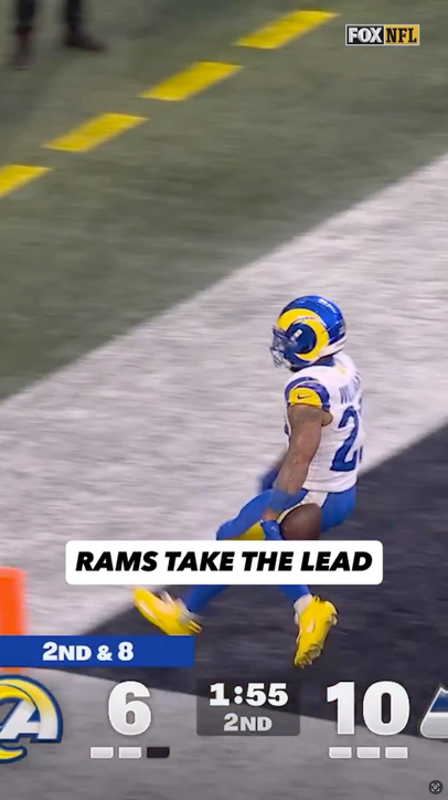Kyren Williams was WIDE OPEN and the Rams have the lead! 🐏