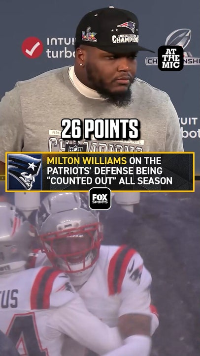 Milton Williams reflects on the Patriots being "counted out" all season 👀