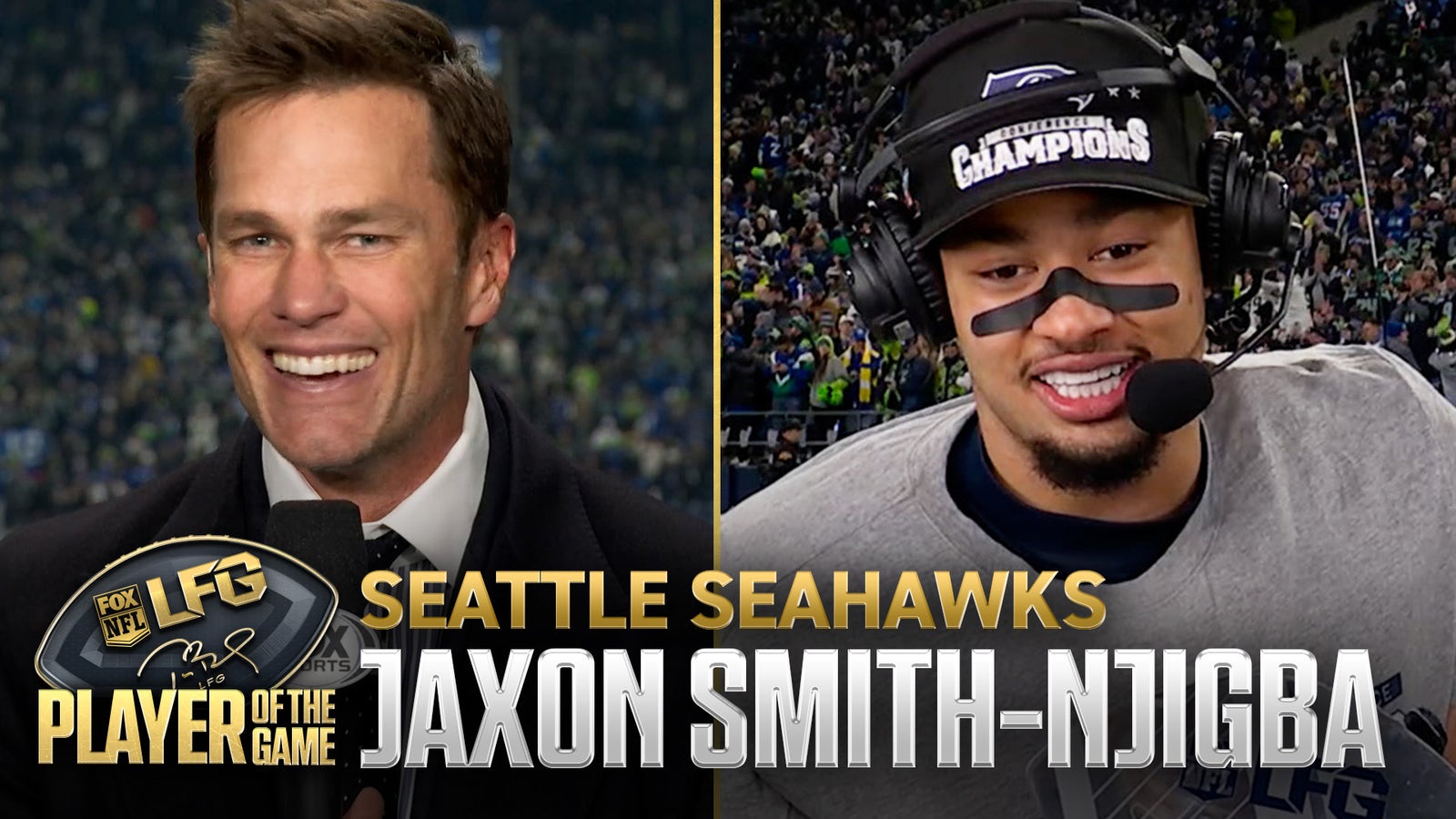 Tom Brady’s LFG Player of the Game: Seahawks WR Jaxon Smith-Njigba 🏆 NFC Championship