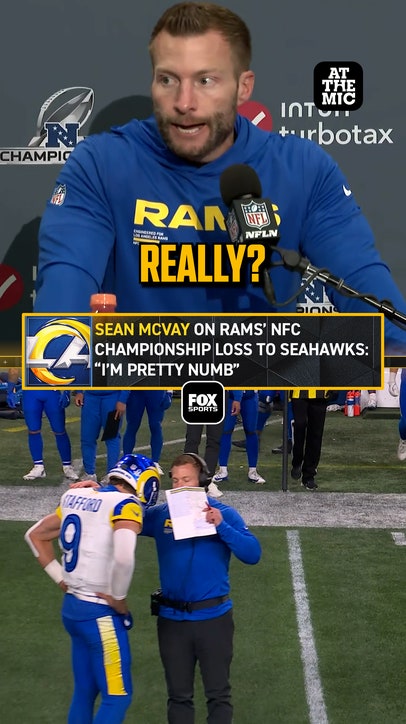 Sean McVay shares emotions after tough loss in NFC Championship to Seahawks 😥
