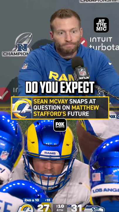 Sean McVay dismisses question about Matthew Stafford’s future 