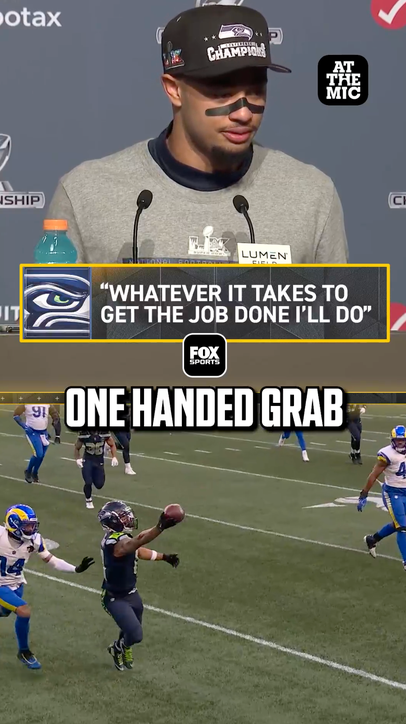 JSN walks through the one-handed catch 