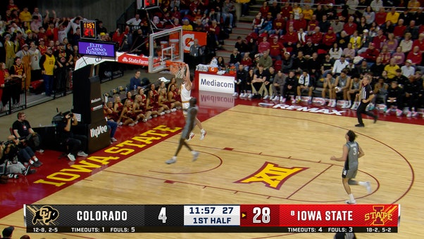 Iowa State's Nate Heise turns steal into fastbreak slam vs. Colorado