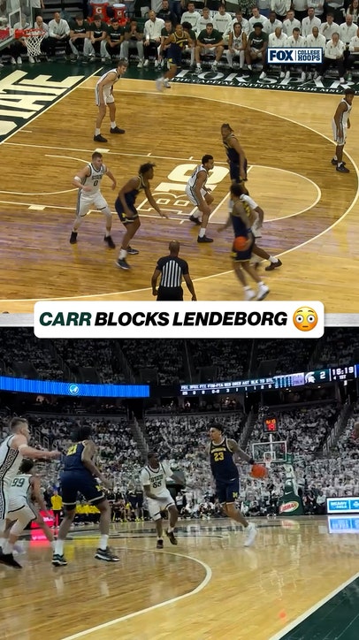 Coen Carr Makes HUGE Block 😱