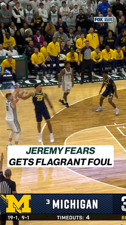 Jeremy Fears gets FLAGRANT against Michigan 👀