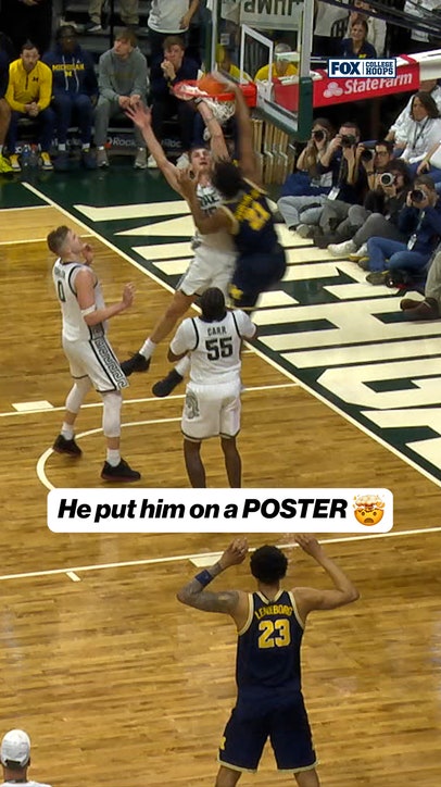 He just got POSTERIZED 😱